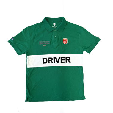 George Aman Green Rally Polo Shirt