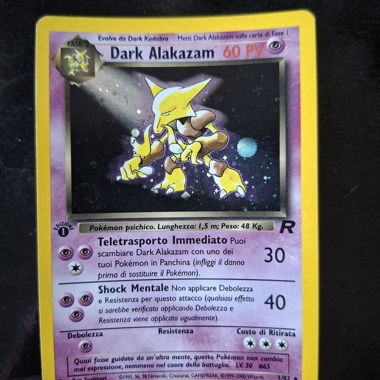Pokémon-Erstausgabe Dark Alakazam Holo (Italien)