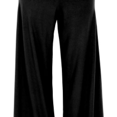 Comfortable wide-leg yoga pants with high waistband