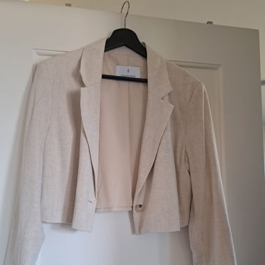 Blazer corto beige Stradivarius taglia XL