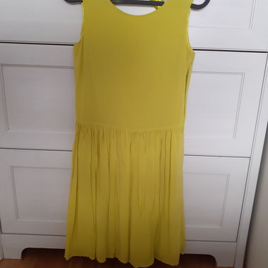 Lime green mini dress / mini kleid
