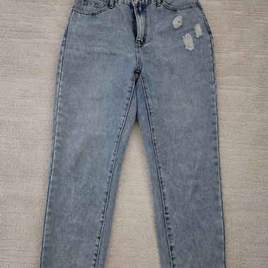 Mom Fit Jeans hellblau Grösse M