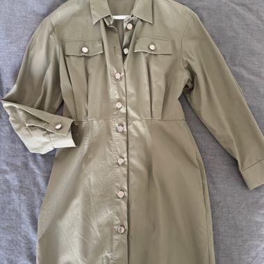 Abito camicia kaki Sandro
