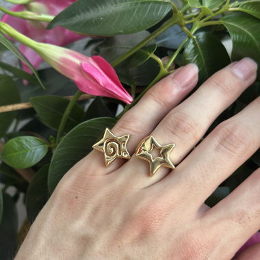 Gold Star Ring
