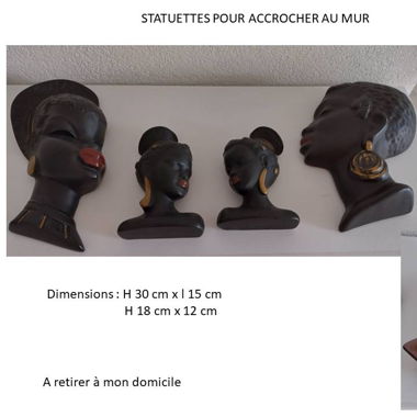 STATUETTES A ACCROCHER AU MUR