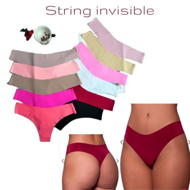 Pack 6 Strings Invisibles Sans Coutures  Confor XS