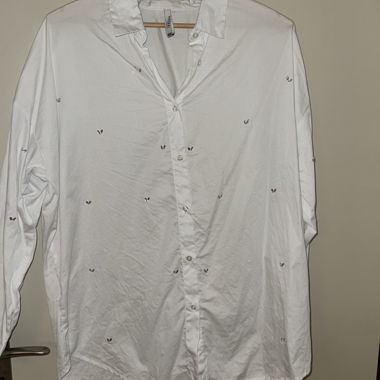 Weisse Damen Bluse
