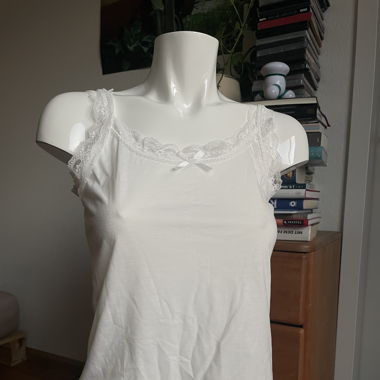 Weisses spitzen crop top