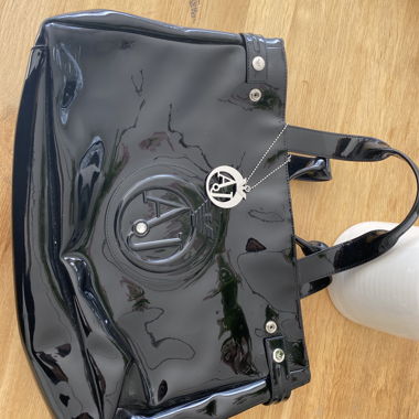 Sac cabas verni noir