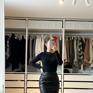 Jupe cuir H&M
