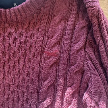 Pull Hollister XS bordeaux