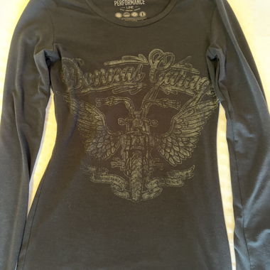 Vintage Rokker Langarmshirt schwarz
