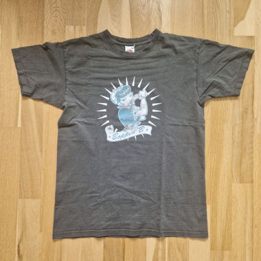 T-shirt grau Gr. M oversized hellblau stong woman 