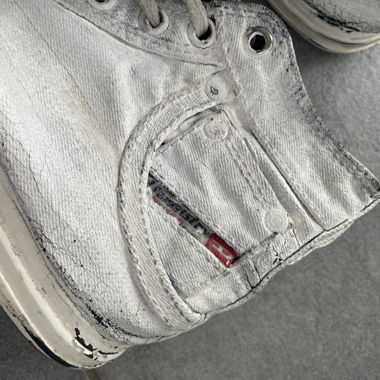 White Diesel High-Top Sneakers