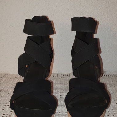 Schwarze Keilsandalen Graceland Gr. 39