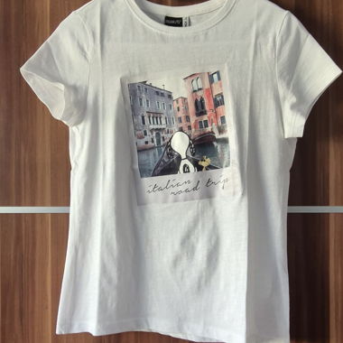 T-shirt bianco Snoopy