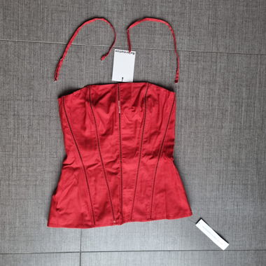 Dark red top Reformation