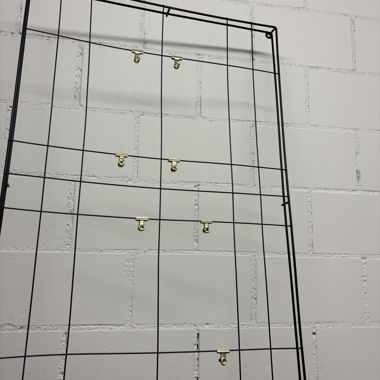 Vintage wall grid for photos or notes