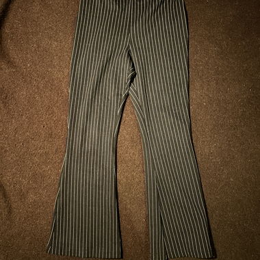 GLASSONS Pantaloni a zampa con sottili righe, Tg. 12