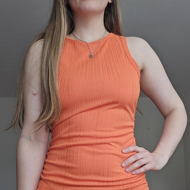 Orange Kleid 