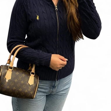 Giacca in maglia Ralph Lauren con cappuccio
