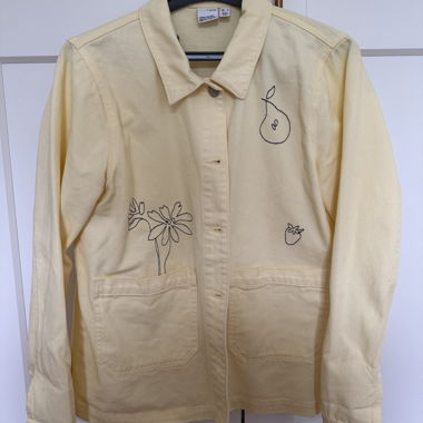 Veste en jean Vero Moda jaune beurre