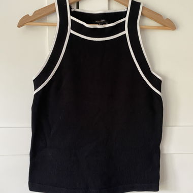 Black sleeveless top Massimo Dutti