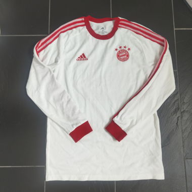 Weisses-rotes FC Bayern Sweatshirt, M, wie neu, Fan