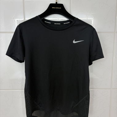 Nike Dri-FIT Running T-Shirt Schwarz XS