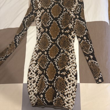 Serpent Print Bodycon Dress