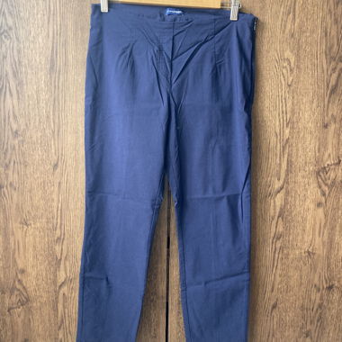 Skinny-Fit Hose in Blau-Schwarz-Grau