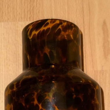Kleine Leopardenvase aus Glas