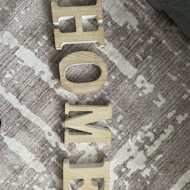 „HOME“ lettere decorative