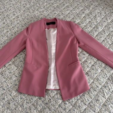 Pink Blazer mit Satinfutter