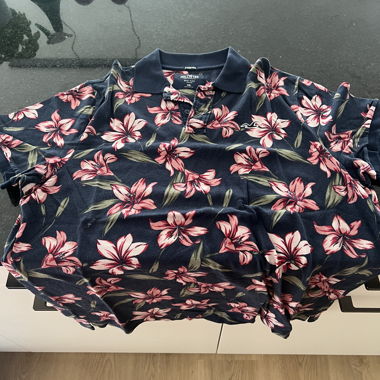 Polo floreale Hollister XXL