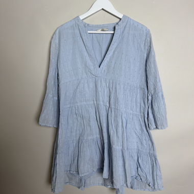 Pigalle Blaue Tunika-Bluse