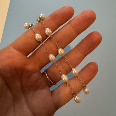 Kettenohrringe Silber / Silver chain earrings