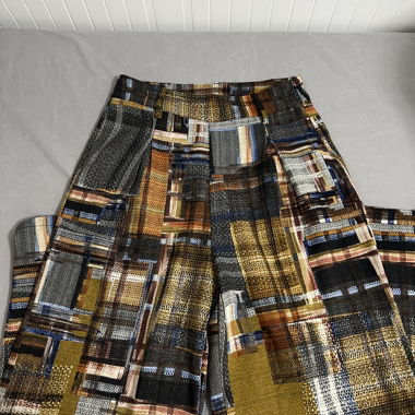 Pantaloni culotte fantasia patchwork