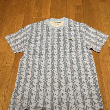 T-shirt Lacoste fantasia azzurro chiaro