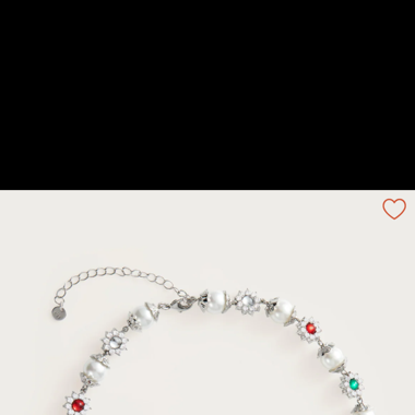 Perlenkette Silber