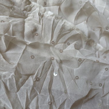 Gonna lunga beige a paillettes
