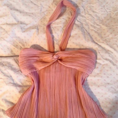 Pink halterneck top