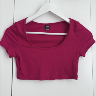 Fuchsia Pink Crop Top
