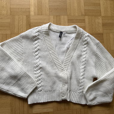 Cardigan in maglia bianco