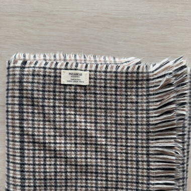 Herbstlicher Pull&Bear Schal kariert beige braun