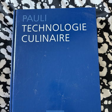 Pauli livre technologie culinaire 