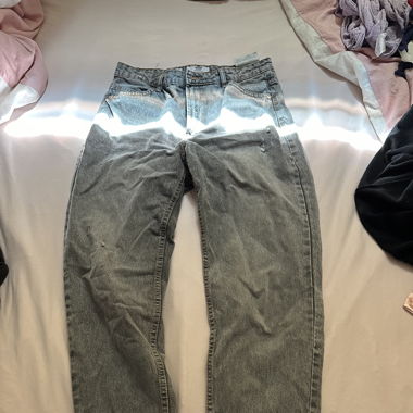 grey mom jeans