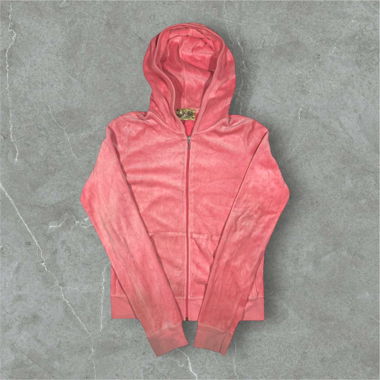 vintage juicy couture zip up jacket in pink