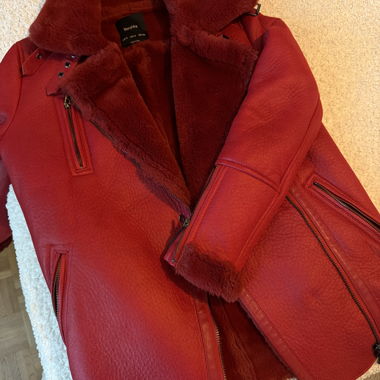 Dark red coat