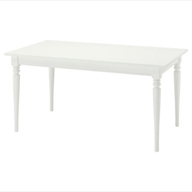 Table à manger blanche Rosentorp